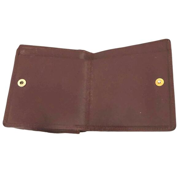 Must de Cartier Bordeaux Leather Bifold Wallet, 3.9"x3.9" - Picture 6 of 9